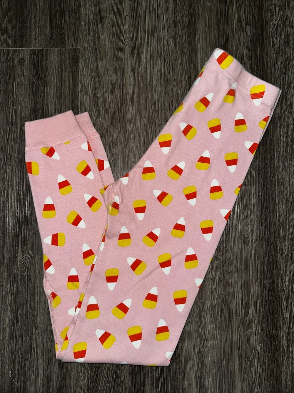 Hanna Andersson Pink Candy Corn Pattern Leggings